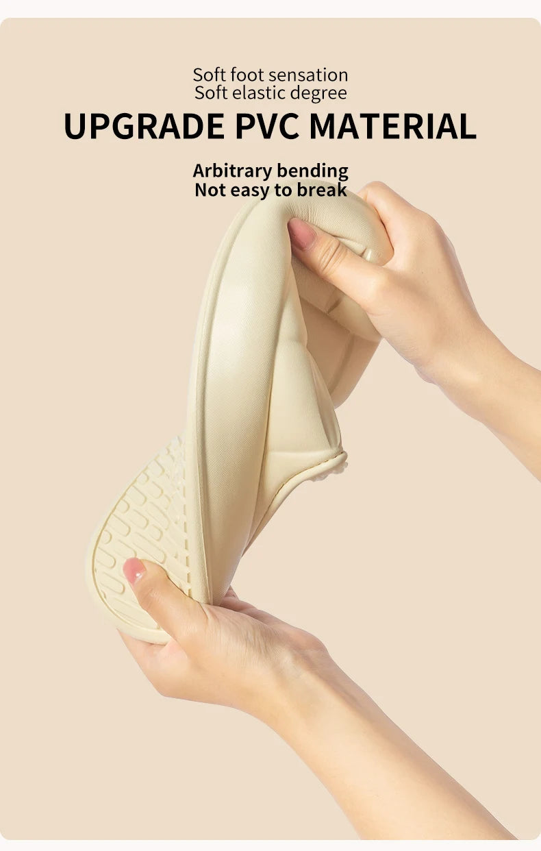 Pantuflas Impermeables de Invierno para Mujer y Hombre, Suela Gruesa de 4 cm, Cálidas y Afelpadas, Zapatos de Interior Antideslizantes, Forradas de Piel, Zuecos Suaves y Acolchados