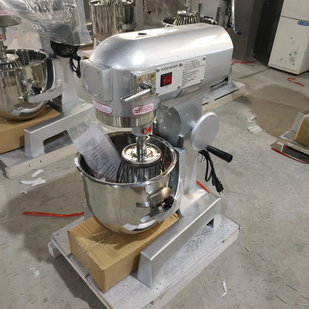 Batidora Industrial comercial, 10l, 20l, 30l, 60l, 80l, soporte de cocina, masa planetaria para alimentos, pan, masa, pastel, máquina mezcladora para panadería