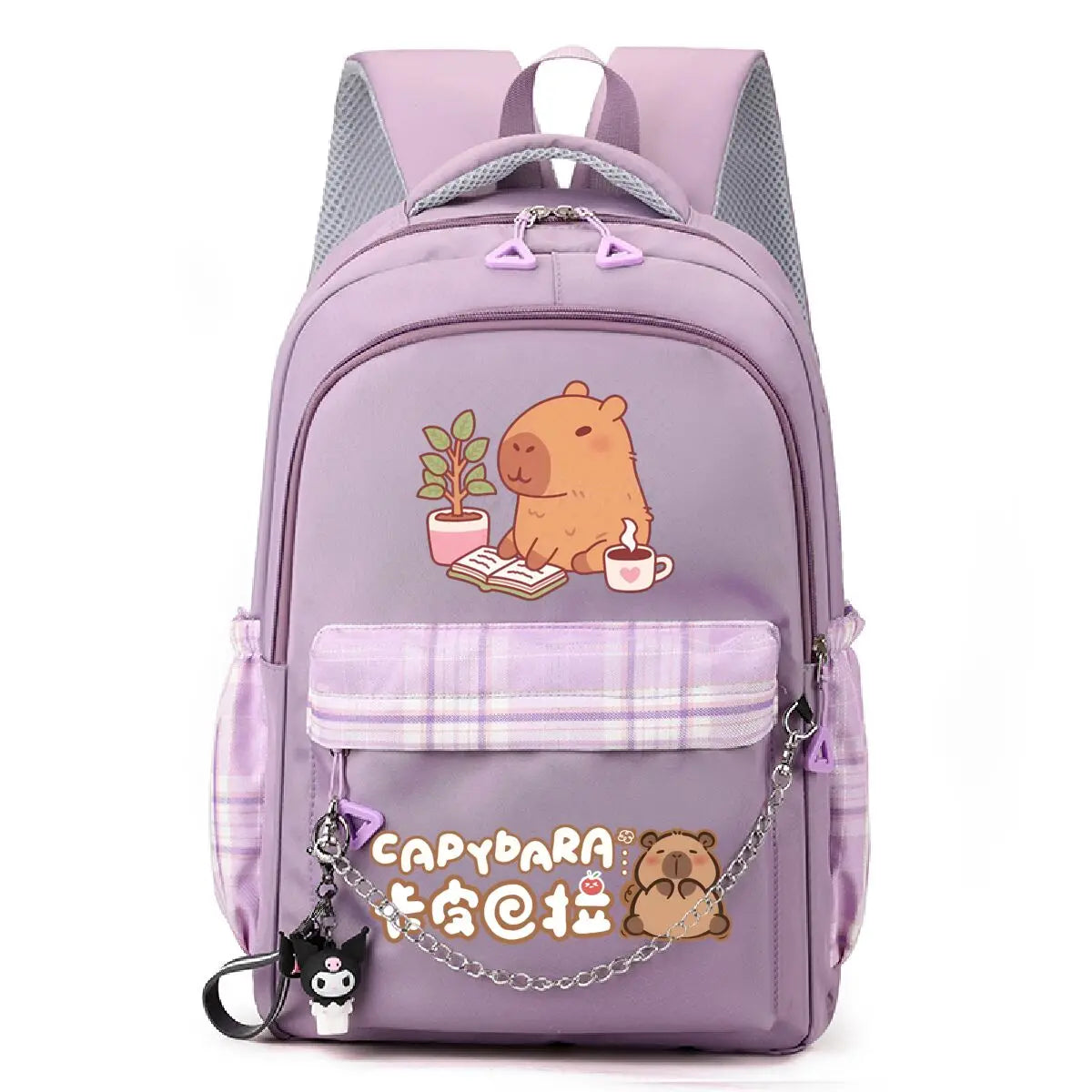 Mochila de dibujos animados de capibara para niñas, estudiantes, adolescentes, niños, Mochila, mochilas escolares informales para mujeres, regalos de cumpleaños para niños