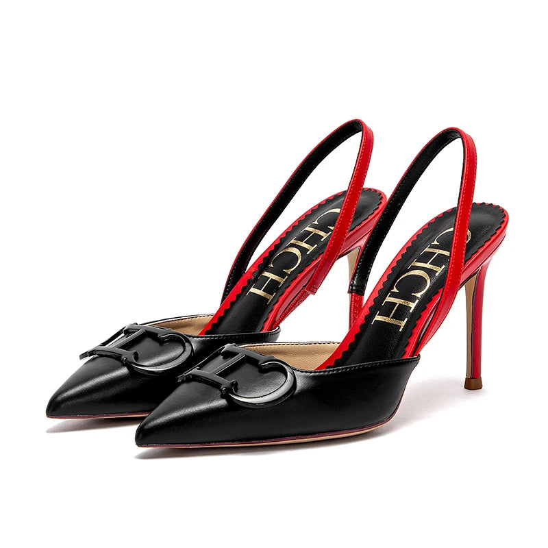 2025 primavera y verano nuevos tacones altos marca de lujo zapatos de mujer sandalias de fiesta para chicas sexy