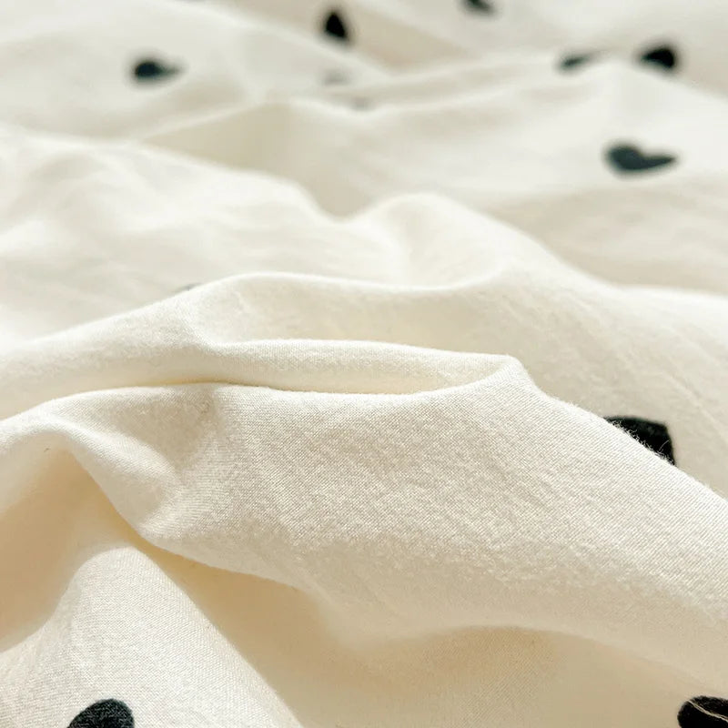 Funda nórdica estampada, funda de edredón de encaje, ropa de cama para habitación de mujeres/niñas, fundas de manta para el hogar, funda nórdica (funda de almohada necesita pedido)