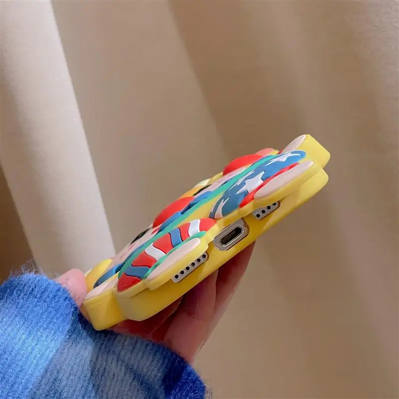 Funda de teléfono de silicona con dibujos animados en 3D para iphone 17 16 15 14 Pro Max Face Cute Joker Clown fundas para iphone 13 12 11 cubierta a prueba de golpes