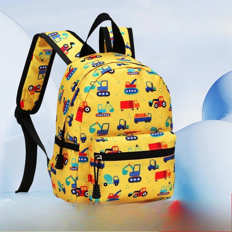 Mochila Infantil de Dibujos Animados, Ligera, para Jardín de Niños y Escuela, con Protección Ergonómica para la Columna Vertebral, para Niños y Niñas, Estilo Casual y Moderno