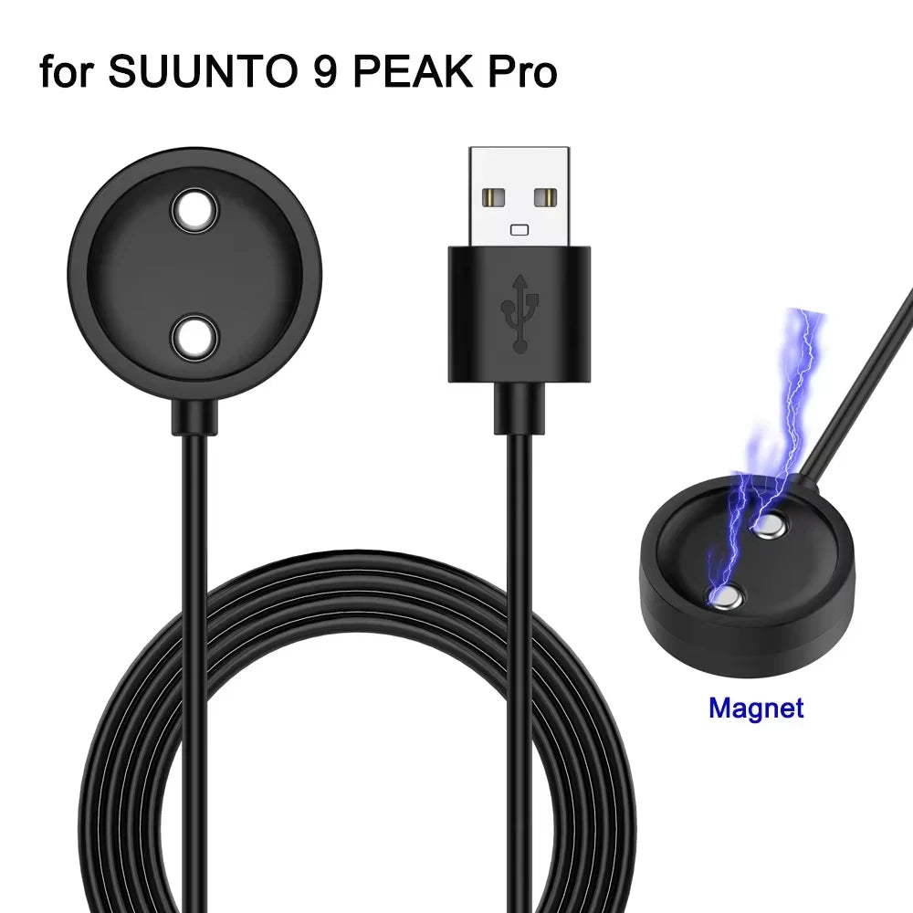 Para SUUNTO 9 Peak Pro/vertical/Race/Race S/Ocean cargador USB reloj inteligente Cable de carga cargador de repuesto
