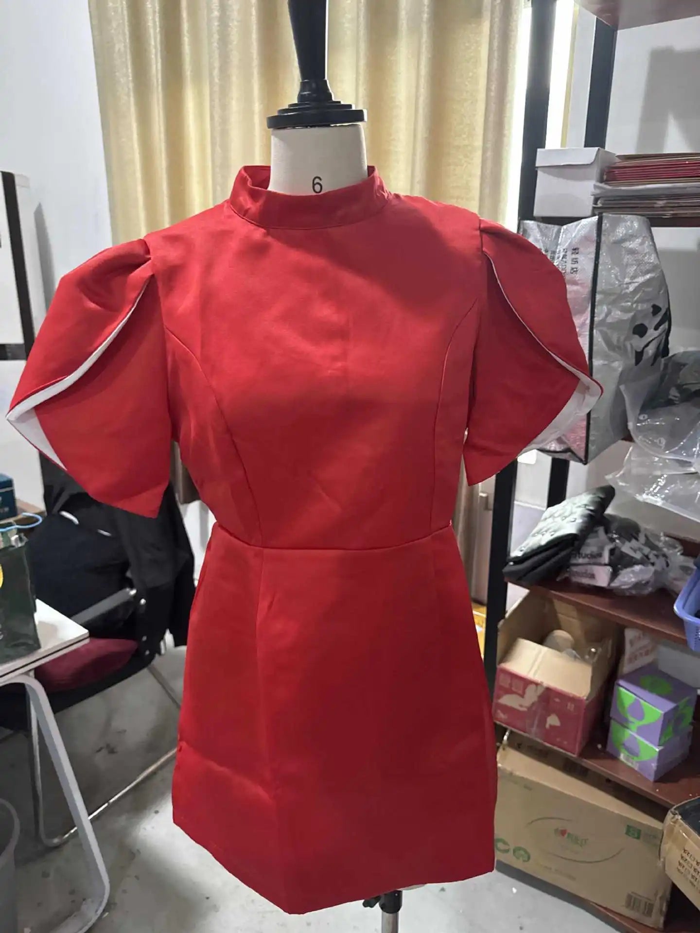 Minivestido elegante con lazo blanco para mujer, vestidos cortos de lujo, vestidos informales negros y rojos para fiesta de noche, cumpleaños y verano