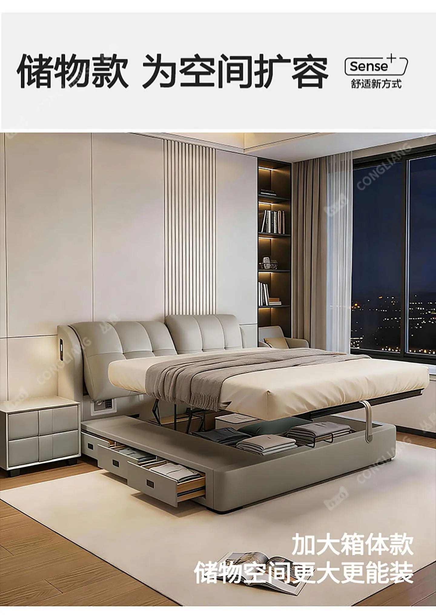 Cama de masaje moderna y sencilla, diseño de cama de dormir de madera, cama doble de lujo para niñas, cama Queen con plataforma, muebles de salón y suite.