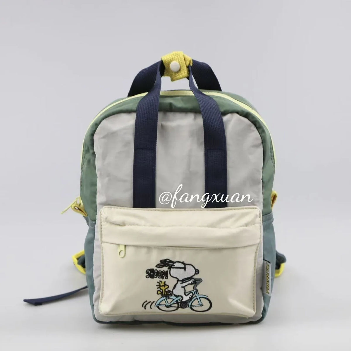 Bolso de Mano de Lona con Diseño de Snoopy, Estilo Kawaii, para Chicas, de Gran Capacidad, Simple, de Nailon