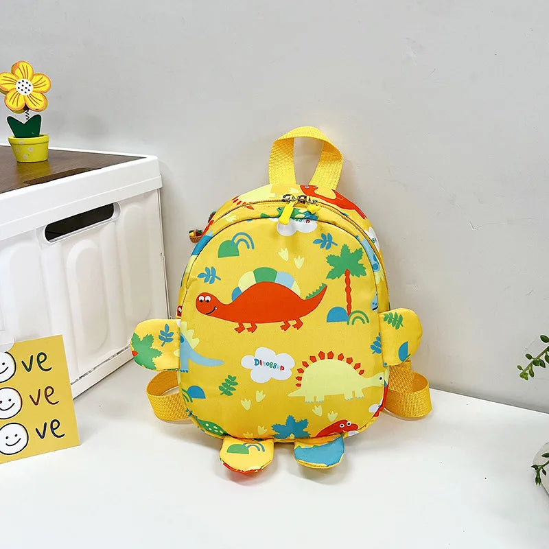 Bolsa bonita para niños, mochilas escolares con dibujos de dinosaurios para niños, mochila de viaje para exteriores preescolar para guardería, antipérdida