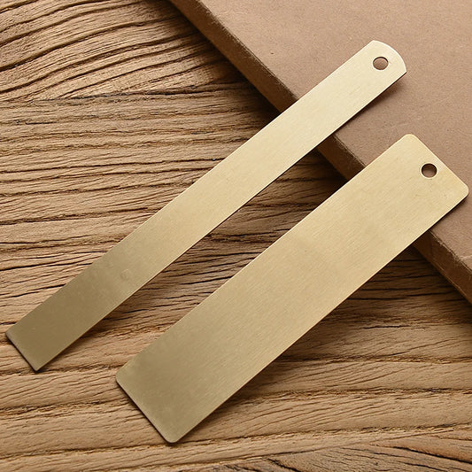 Reglas rectas de latón Retro, regla triangular de Metal de centímetros y pulgadas, transportador, herramienta de medición de papelería, suministros escolares y de oficina