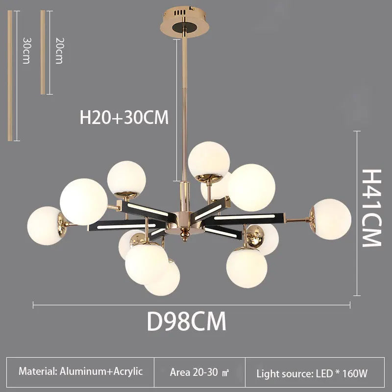 Lámpara de Techo Estilo Nórdico, Lámpara de Luz para Cocina, Dormitorio, Sala de Estar, Decoración LED para el Hogar, Lámpara de Lujo, Iluminación Interior