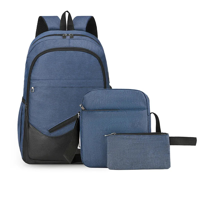 Conjunto de mochila para niños de 3 uds., mochilas de vuelta a la escuela para niñas, niños, estudiantes, mochilas para niños de primaria, bolsa de viaje de moda con carga USB