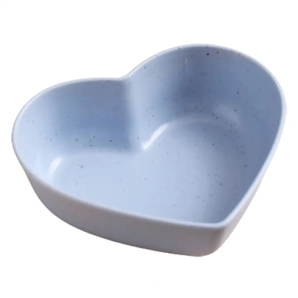 Plato de servir útil, plato de postre reutilizable, cuenco de salsa de cocina de plástico de almacenamiento en forma de corazón