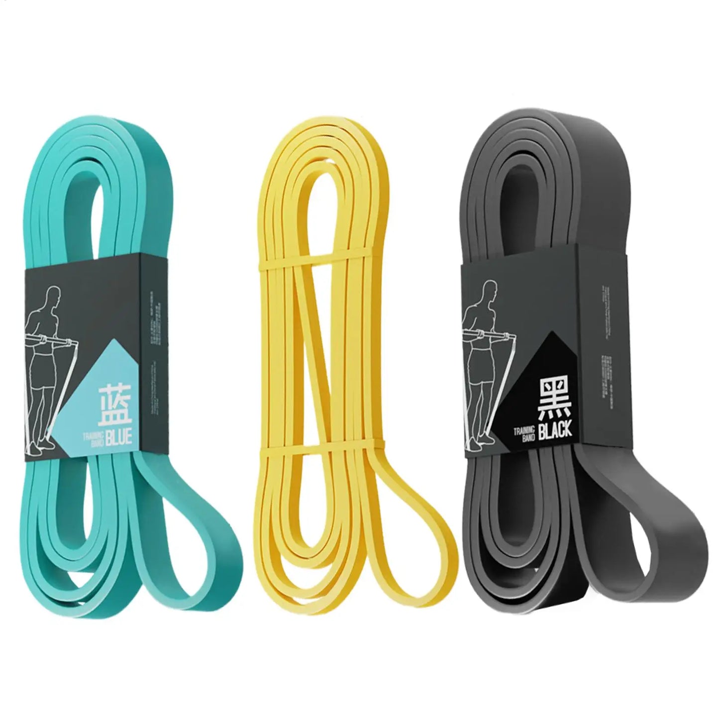 Bandas de resistencia para Fitness, bandas elásticas para estiramiento y entrenamiento de fuerza, bandas elásticas para ejercicio, para mujeres y hombres, gimnasio en casa, Pilates