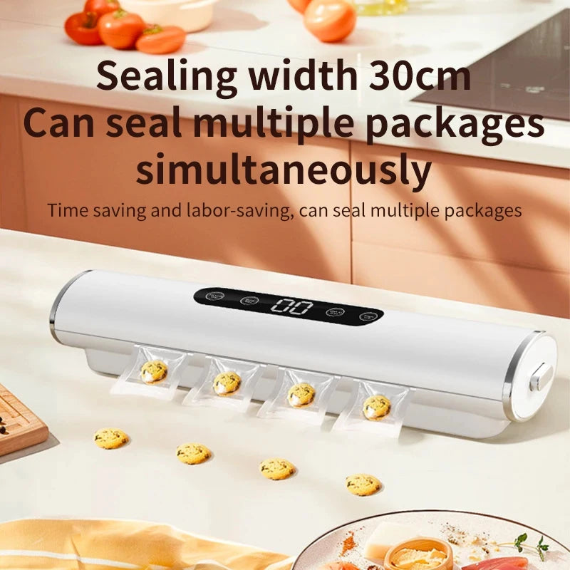 Sellador al Vacío Profesional para Alimentos, Máquina de Sellado para Cocina, Sellador de Bolsas de Plástico para Empacar Productos