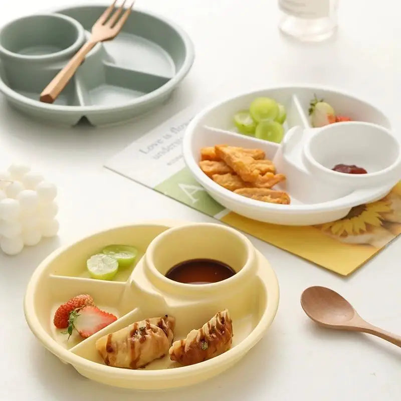 Plato Redondo para Frutas y Ensaladas, Bandeja para Desayuno, Aperitivos, Salsas, Platos para Cena, Postres y Tartas, Vajilla de Cocina