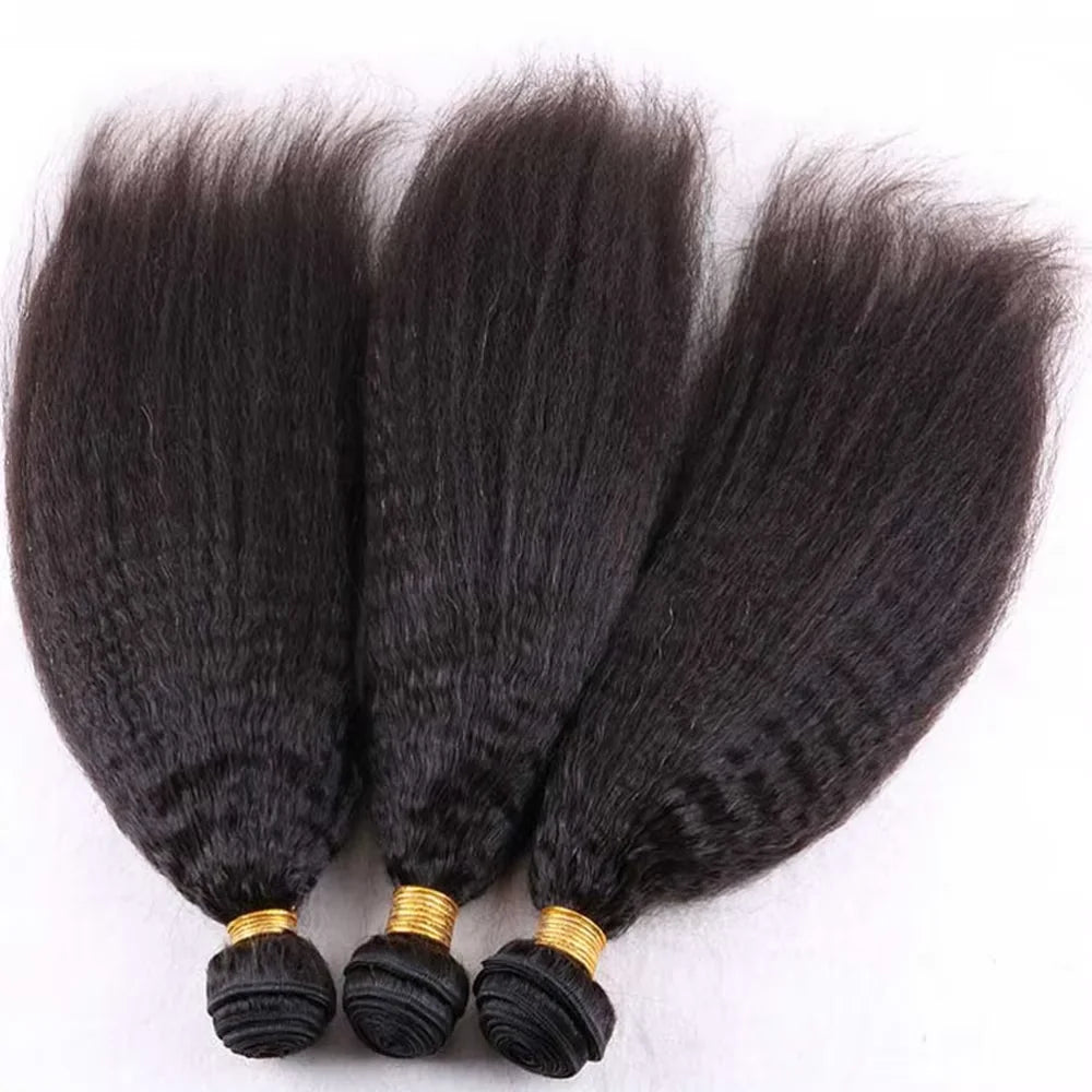 Extensiones de Cabello Humano Liso Rizado de 30 Pulgadas, Paquetes de Cabello Brasileño Remy para Coser, 3 o 4 Paquetes de Cabello Virgen en Trama