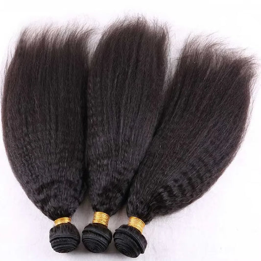 Extensiones de Cabello Humano Liso Rizado de 30 Pulgadas, Paquetes de Cabello Brasileño Remy para Coser, 3 o 4 Paquetes de Cabello Virgen en Trama