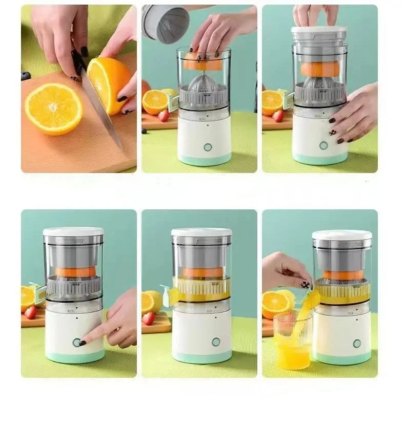 Exprimidor eléctrico de frutas de acero inoxidable, máquina de jugo de naranja, herramientas de cocina para el hogar