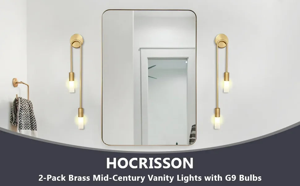 Lámpara de Pared LED Moderna Dorada, Estilo Nórdico, Larga y Rectangular, para Sala de Estar, Dormitorio, Baño, Pasillo, Decoración Interior