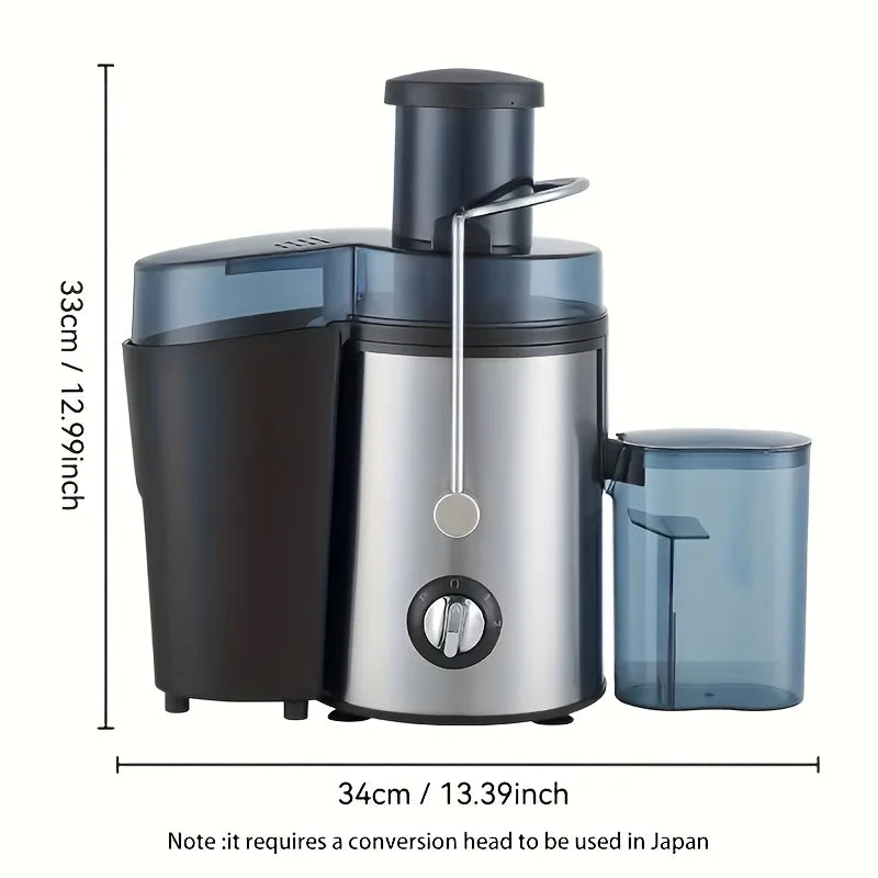 Multifunctional Juicer, Fruit Blender, Food Processor, Food Mixer, Featuring A 3-Inch Wide Mouth Design Suitable For All Kinds Of Fruits And Vegetables, Three-Speed Speed Regulation, Detachable For Easy Cleaning, Fruit And Ve