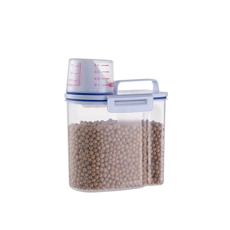 Contenedor de Almacenamiento de Alimentos para Mascotas Hermético de Primera Calidad, Gran Capacidad y Fácil de Limpiar, Diseño Elegante y Duradero para Perros y Gatos
