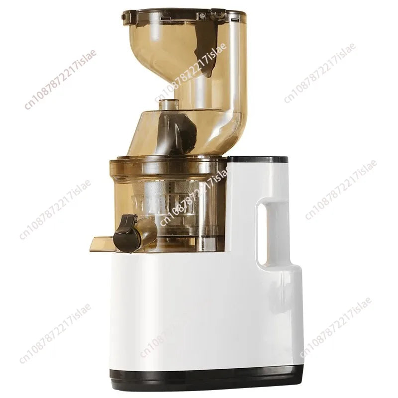 Extractor de Jugos Prensado en Frío, Apto para Frutas y Verduras Enteras, Alto Rendimiento de Jugo, Libre de BPA, Extractor de Jugos de Masticación Lenta