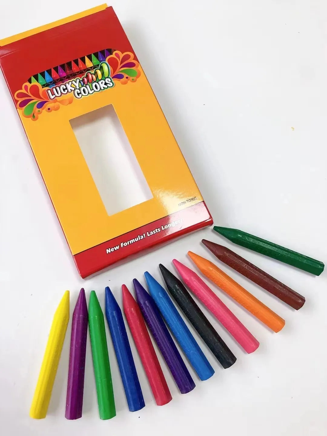 Crayón de cera de 12 colores, no se sucia las manos, crayones lavables, dibujo, pintura, palos de crayón, crayones de cera de colores, suministro de arte