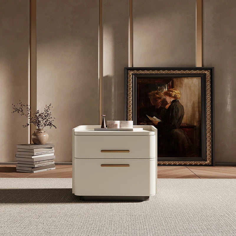 Mesita De Noche De almacenamiento De lujo, cajón Simple estético, mesita De Noche italiana, Mesitas De Noche nórdicas De moda, muebles De dormitorio