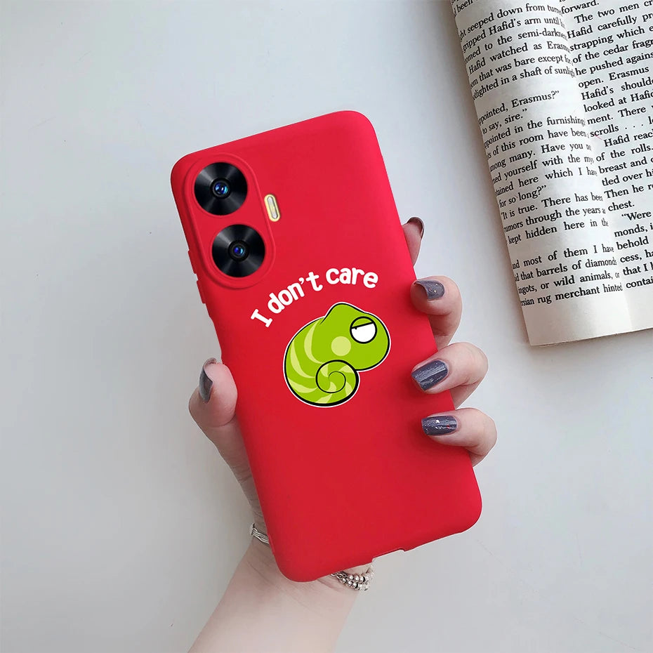 Funda de teléfono para Realme C55, Funda RMX3710, Funda trasera de silicona suave con dibujos animados bonitos para Realme C55 RealmeC55 Funda C 55 Coque