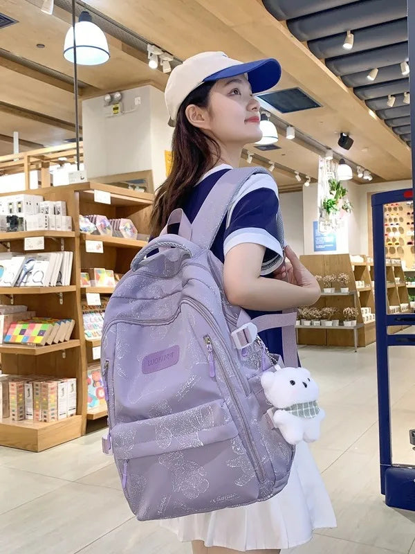 High-looking Backpack for Girls Lightweight and Large-capacity Schoolbag for Middle and High School Students Casual backpacks 배낭