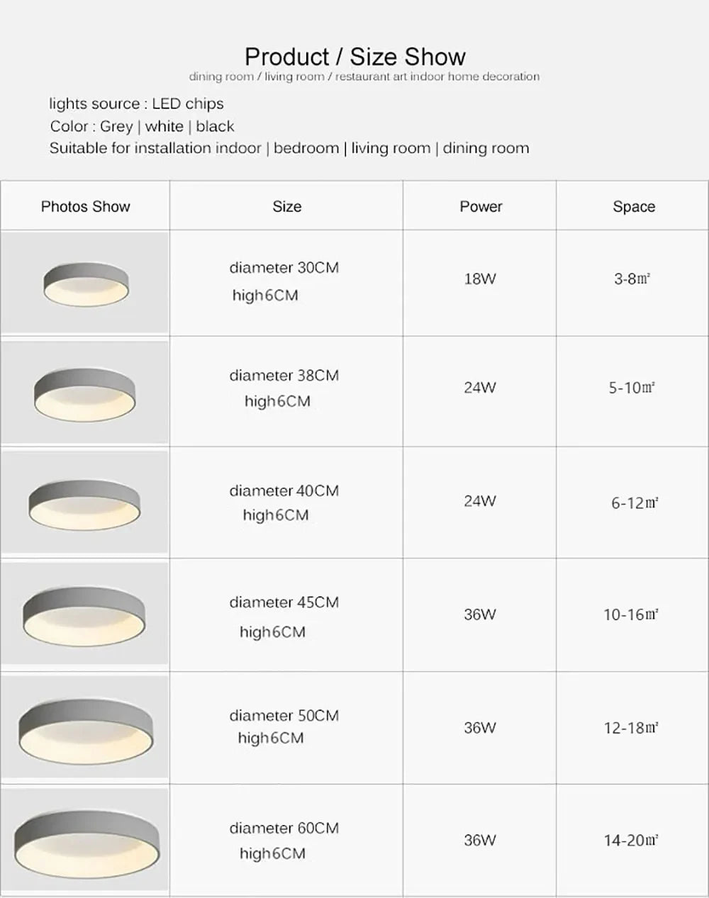 Lámpara de Techo LED de 30/40/50 cm, Lámpara de Iluminación para Dormitorio, Control Remoto, Lámpara Redonda para Sala de Estar, Comedor, Decoración del Hogar, Lámparas de Lujo