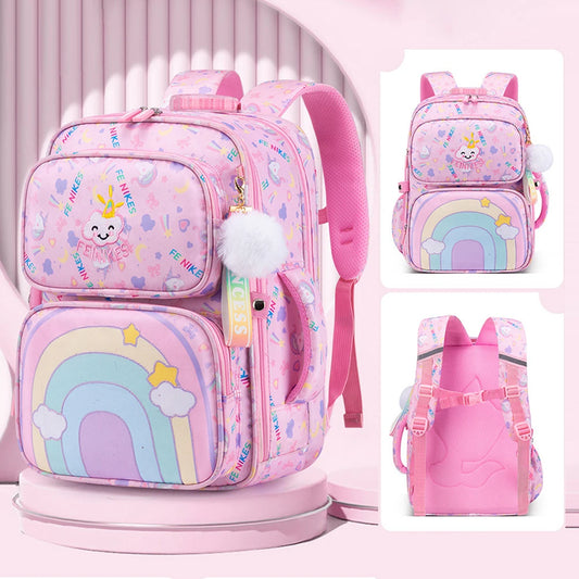 Mochila bonita para estudiantes de primaria, bolso versátil portátil elegante, bolsa transpirable para libros preescolares, regalo para la vuelta a la escuela para niñas