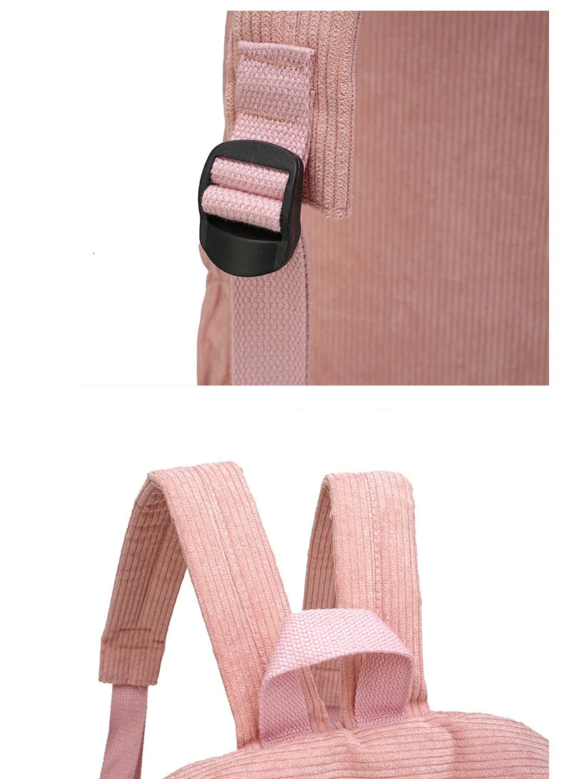 Mochila escolar personalizada, nuevas mochilas de moda para niños, estudiantes, pana, nombre único, bolsas de viaje de gran capacidad, mochila de senderismo