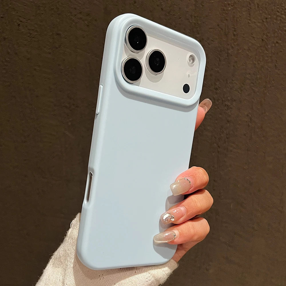 Funda protectora de silicona de Color caramelo para iPhone 17 Pro Max 17 Air 17 Pro, funda trasera de TPU suave mate a prueba de golpes