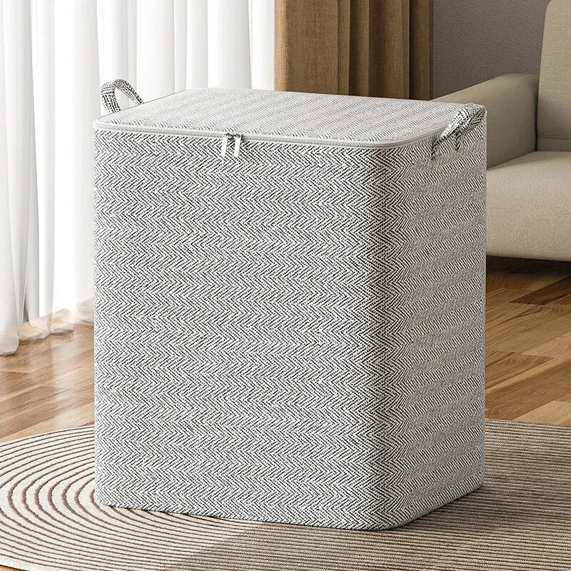 Bolsa de almacenamiento de gran capacidad para el hogar, organizador de armario de Material no tejido, se puede utilizar para ropa de edredón, juguetes, 1 unidad