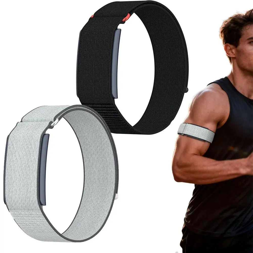 Banda deportiva de nailon, banda para bíceps, diseño de bucle, correa de seguimiento de Fitness transpirable, banda ajustable para brazo/carril para correa de Helio Amazfit