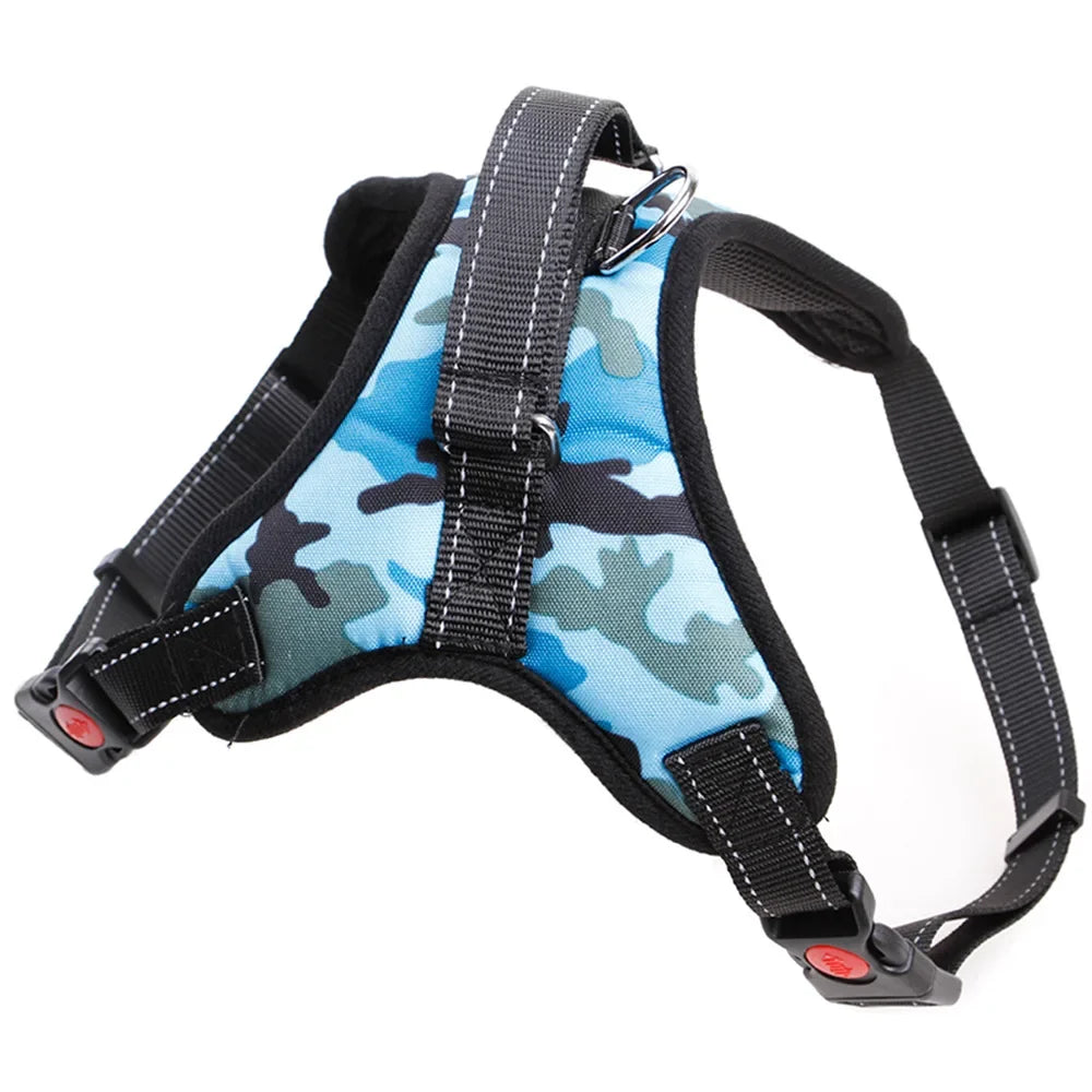 Arnés ajustable para perros y gatos con correa reflectante y transpirable para perros pequeños y grandes, chaleco, suministros para mascotas