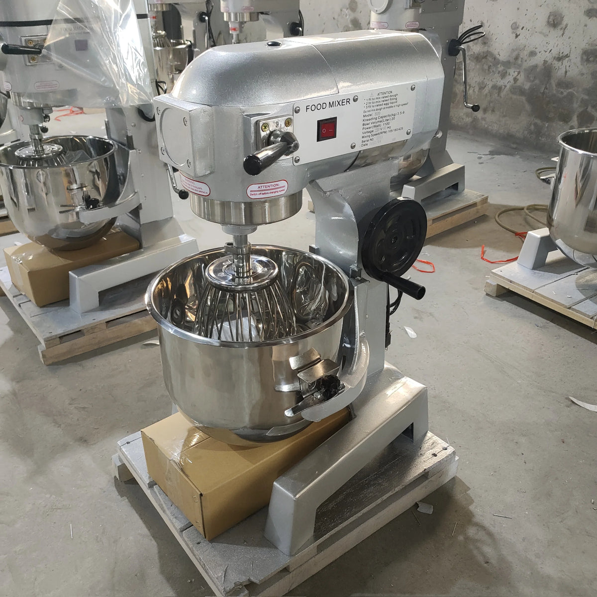 Batidora Industrial comercial, 10l, 20l, 30l, 60l, 80l, soporte de cocina, masa planetaria para alimentos, pan, masa, pastel, máquina mezcladora para panadería