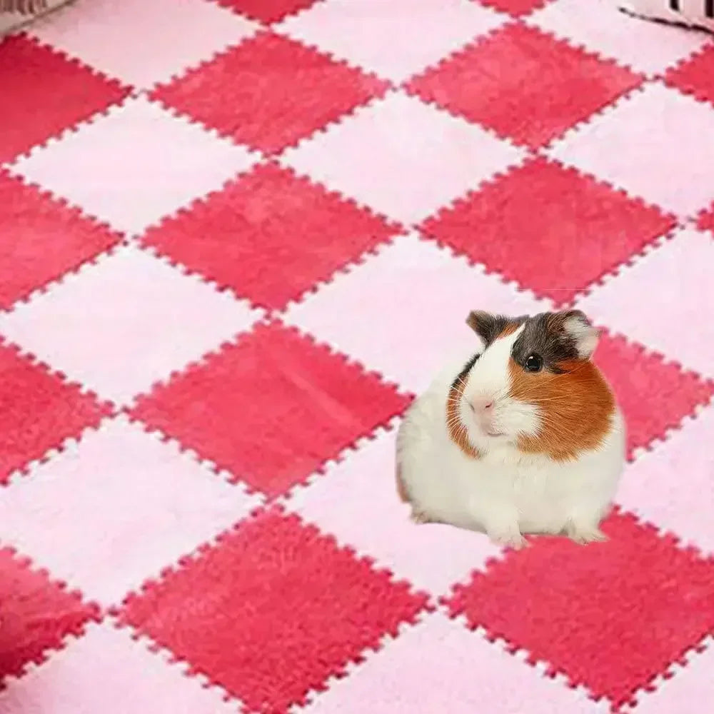Forro para jaula de conejillo de indias, estera de cama antideslizante impermeable, almohadilla altamente absorbente para orinar, artículos para mascotas pequeñas, 4/10 piezas