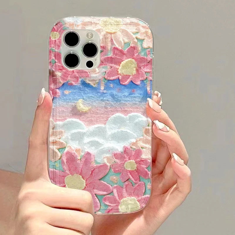 Fundas de teléfono transparentes para iPhone 13, Funda para iPhone 17 Air 16e 15 16 12 11 14 13 Pro Max, Funda de silicona suave con corazón de amor a prueba de golpes