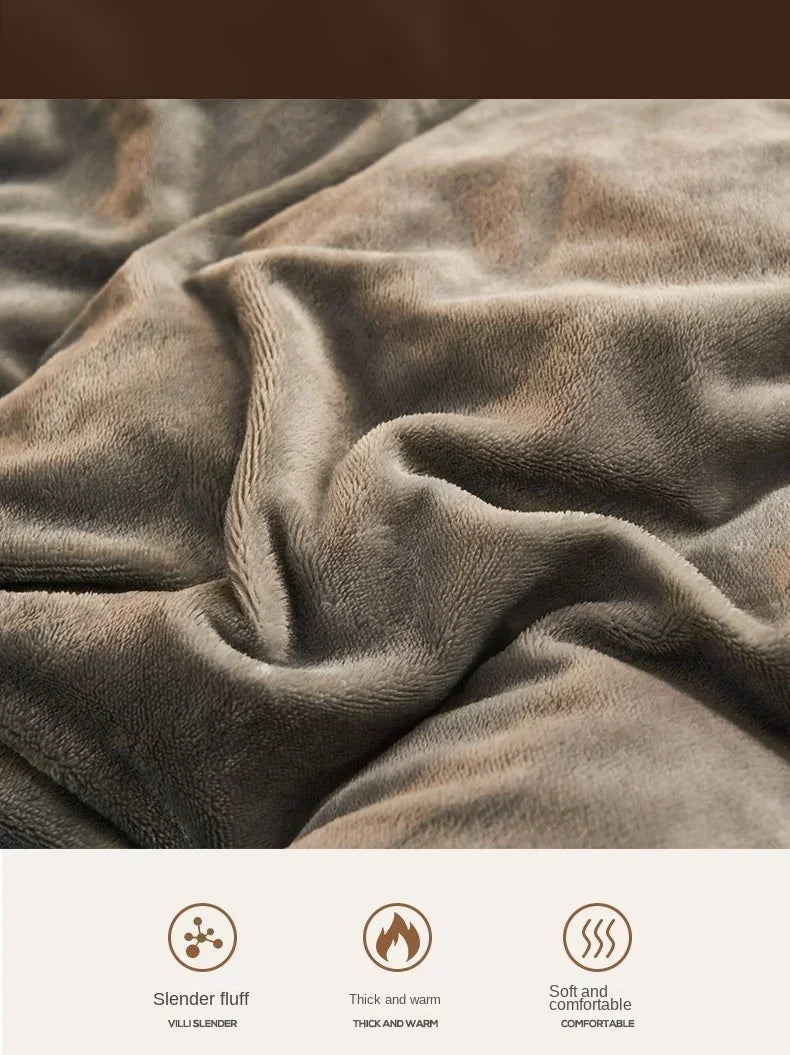 Funda nórdica de felpa para cama de pareja, colchas para cama individual, doble, Queen, King, Velvect, cálida y suave, nórdica, para invierno