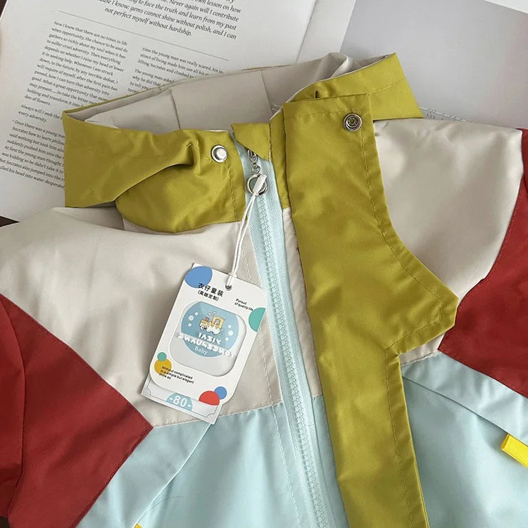 Nueva Chaqueta Cortavientos de Dinosaurio para Niños Primavera 2026, Estilo Coreano, Abrigo con Capucha para Bebés y Niños Pequeños, Ropa Exterior de Manga Larga