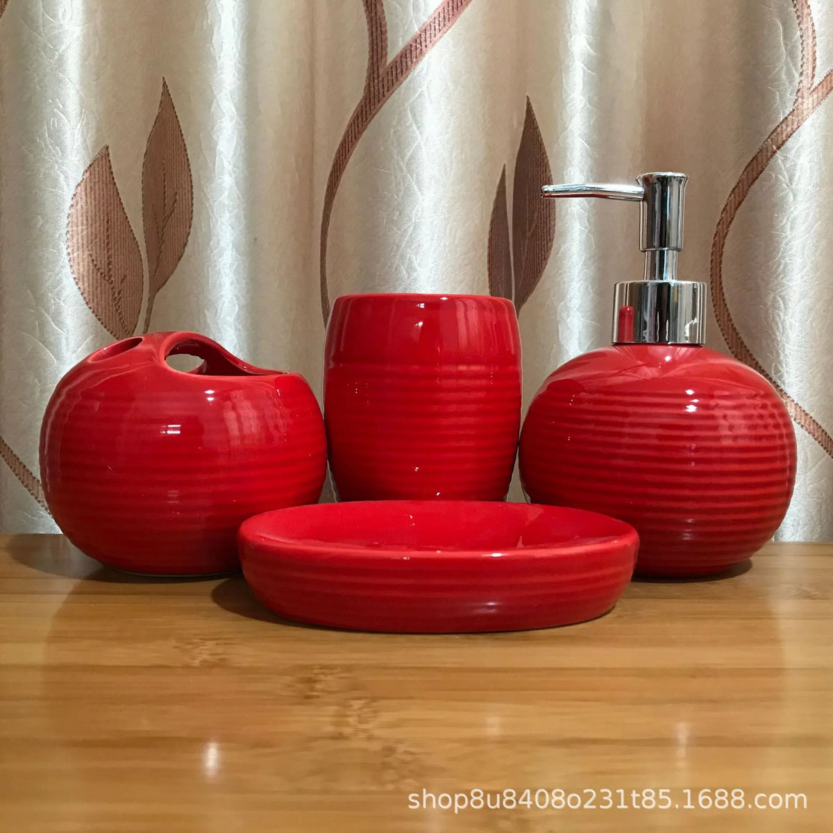 Juego de Accesorios de Baño de Cerámica Modernos y Minimalistas de 4 Piezas - ¡Elegante y Duradero!