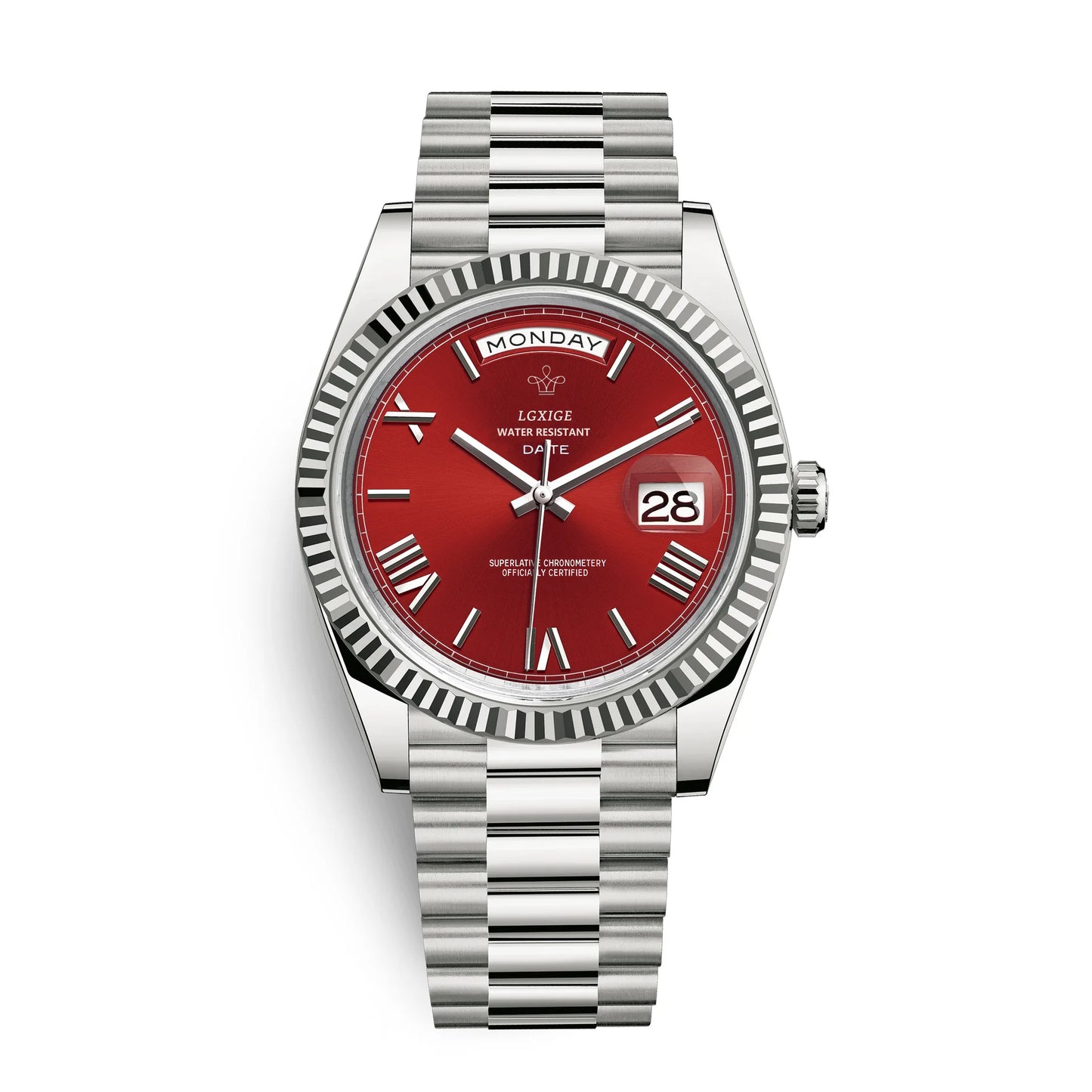 Reloj con calendario semanal de moda para hombre, reloj de cuarzo importado japonés, resistente al agua