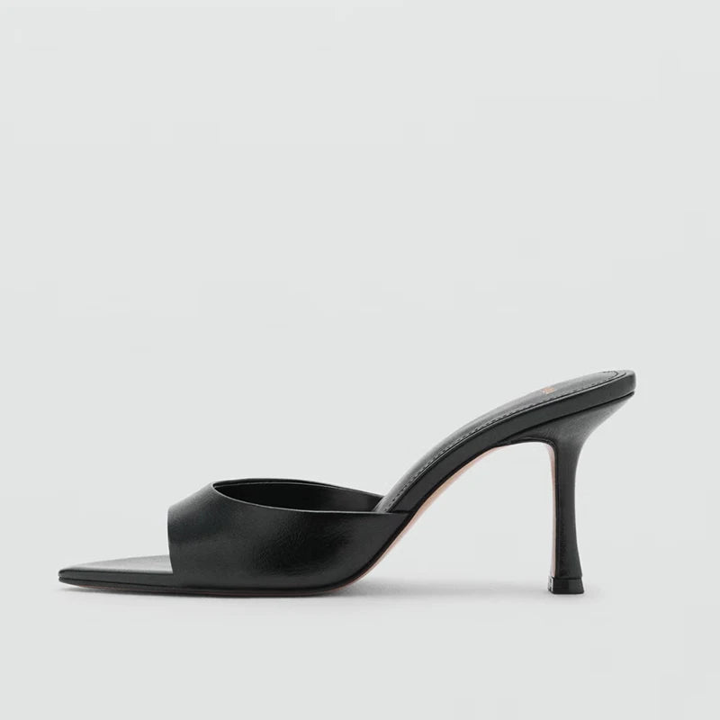 Nuevas Sandalias de Tacón Alto y Fino para Mujer, Verano 2026, con Punta en Pico, Elegantes, de Satén, Sexys, con Punta Abierta, Tipo Stiletto