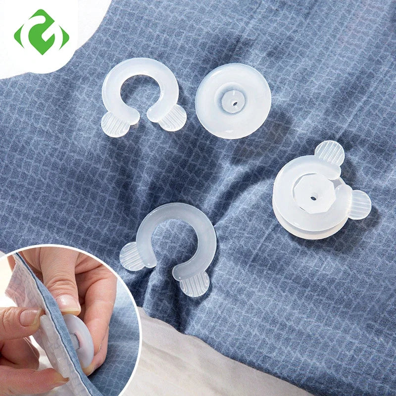 4 unids/set pinzas para edredón cama edredón Donuts fundas para edredón soportes para sábanas pinzas mantas accesorios para sábanas abrazadera de Clips de sujeción