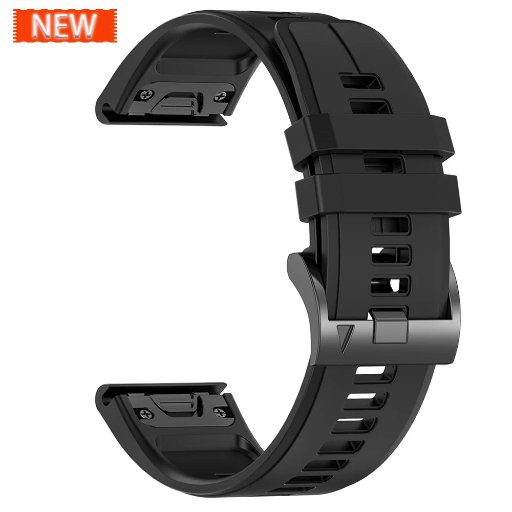 Correa deportiva de silicona para Garmin Descent G2 G1 Mk3i Mk2 Mk1/Fenix 8 Pro E 7 7X 6 6X 5 5X/Epix pulsera suave 22/26mm banda Quickfit
