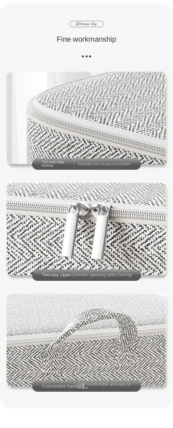Bolsa de almacenamiento de gran capacidad para el hogar, organizador de armario de Material no tejido, se puede utilizar para ropa de edredón, juguetes, 1 unidad