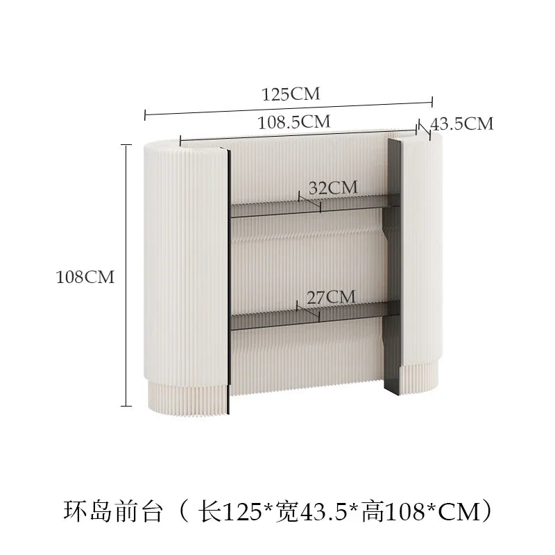 Mostradores De recepción simples Premium Glam moderno nórdico único Bar mostrador De lujo lindo Escritorio De recepción muebles comerciales