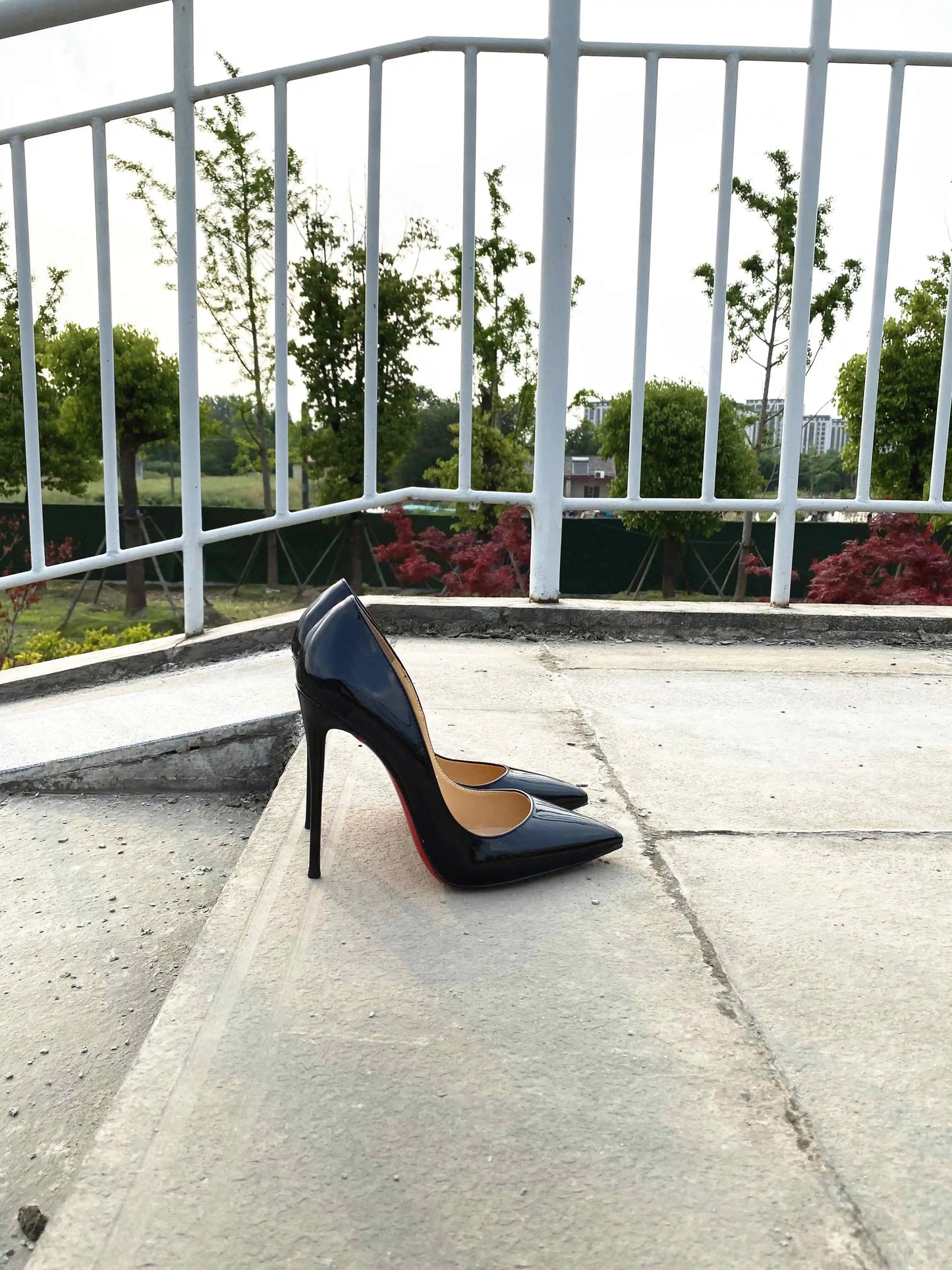 Nuevos Zapatos de Tacón Alto Clásicos de Charol de 12 cm, Modernos y Versátiles, Color Nude, Tacón Delgado de 10 cm, Tallas Grandes 33-46